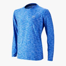 Protech Dry Fit Long Sleeve Plain Sport T-Shirt Blue