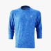 Protech Dry Fit Long Sleeve Plain Sport T-Shirt Blue